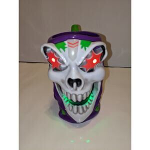 Monster Jam Grave Digger Purple Grim Reaper Souvenir Light Up Mug Works